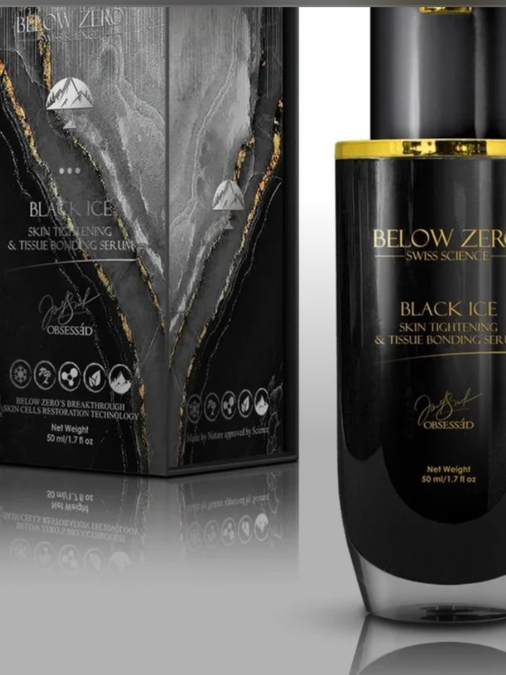 Black Ice Skin Tightening & Tissue Bonding Serum - Black